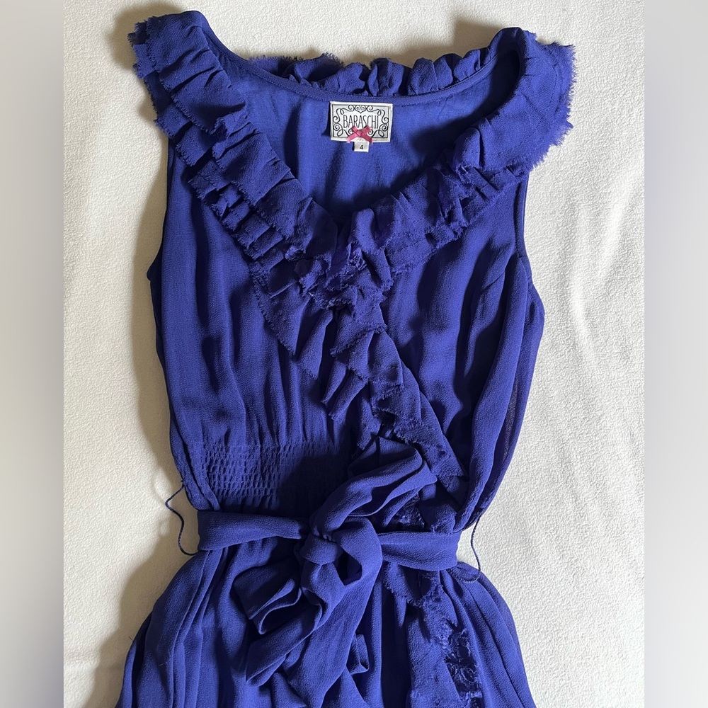 Blue Ruffled Dress